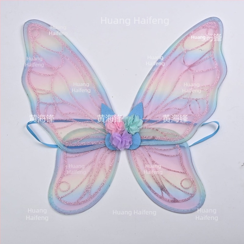 3D krila leptira za kostim, s blještavim detaljima, zadnji ukras za scenske nastupe