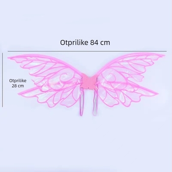 Angel Wings rekvizita, organza, polu‑ručna izrada, cosplay i šminka rekvizita
