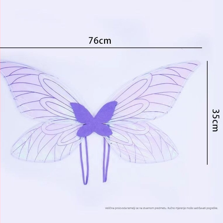 Cosplay anđeoska krila rekvizita, materijal predivo, izrada polu-ručna i polu-mehanička, prilagodljivo, brend Five Leaves