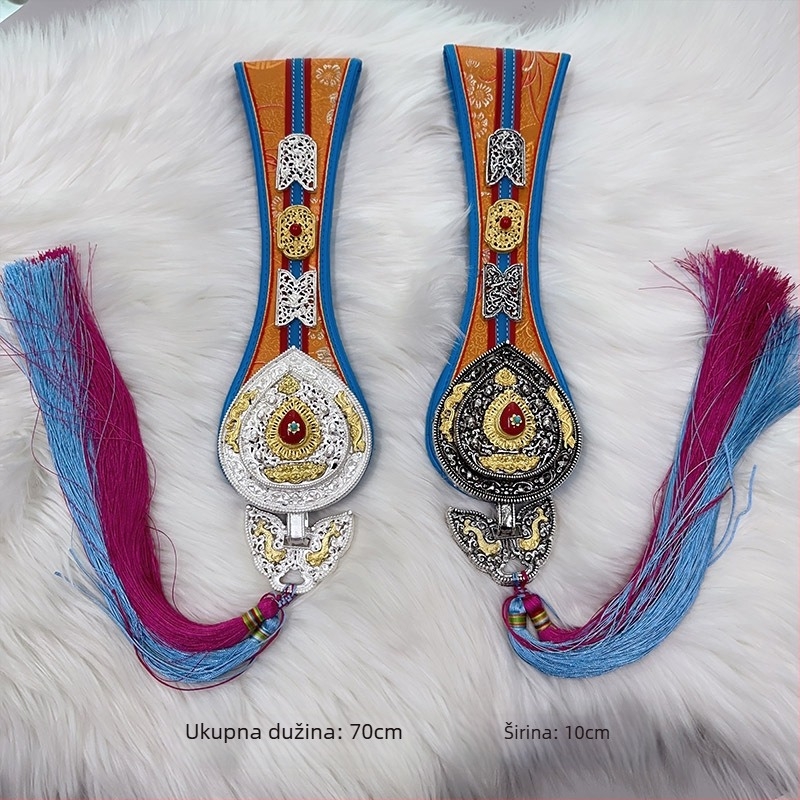 Metalni privjesak s resom, etničkog stila za ples, prilagodljiv