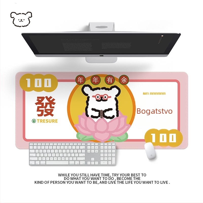 Podloga za stol od prirodne gume, jednostrana, podloga za miš s kalkulatorom, toplinski prijenos, OEM prilagodba