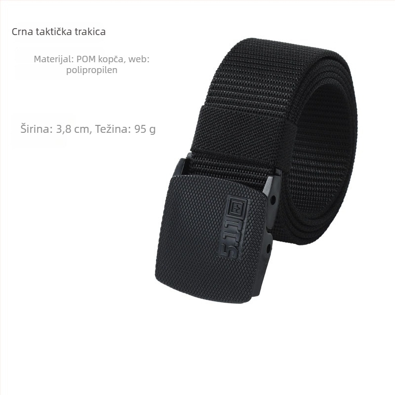 Muški kanvas taktički pojas, plastična kopča, automatsko zaključavanje, širina 2–4 cm