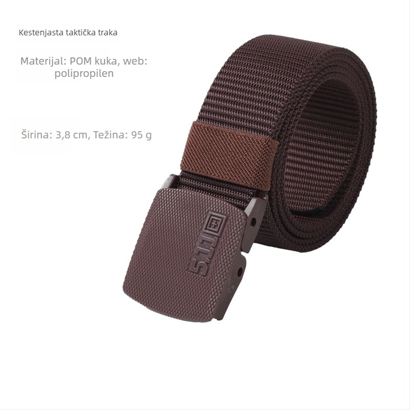 Muški kanvas taktički pojas, plastična kopča, automatsko zaključavanje, širina 2–4 cm