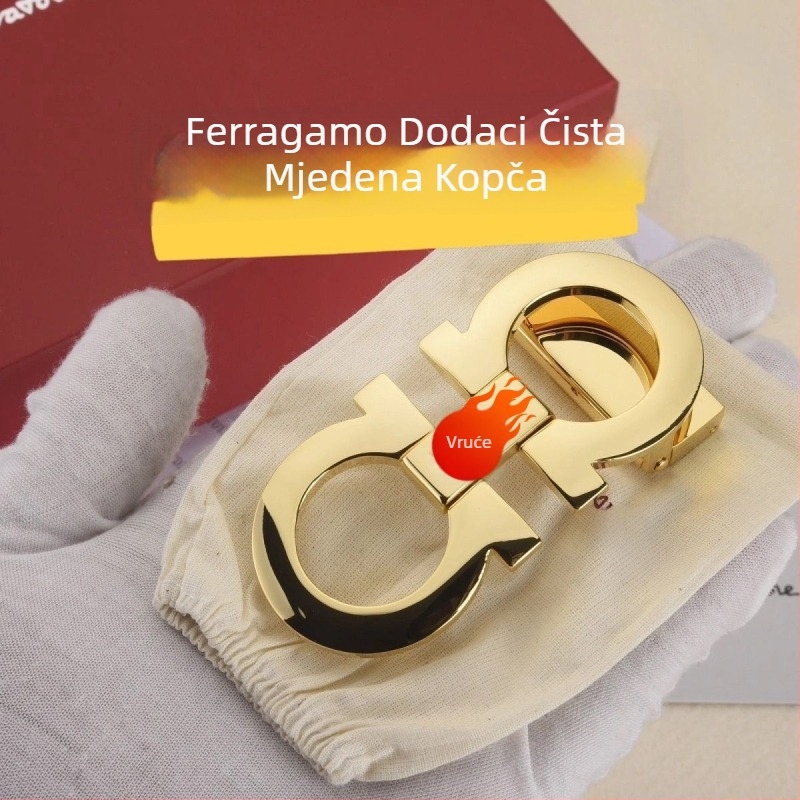 Kuka za kaiš - metal, oblik osmine, zrcalno polirana površina