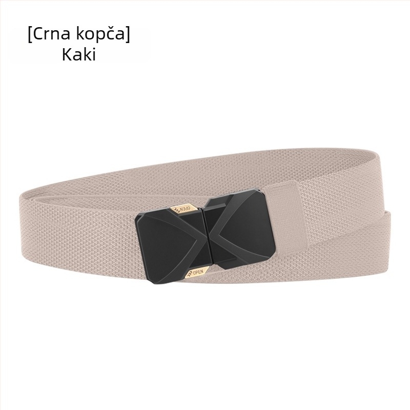 Betti unisex taktički pojas s kopčom, poliesterska vlakna, kopča od legure, automatska kopča, elektroplating.