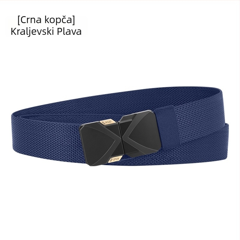 Betti unisex taktički pojas s kopčom, poliesterska vlakna, kopča od legure, automatska kopča, elektroplating.