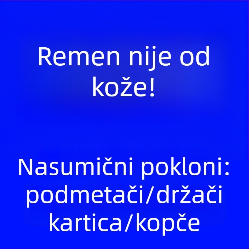 Novi muški dvostruki kožni pojas s automatskom kopčom, uzorak drveta, prirodna koža, luksuzno poklon pakiranje za poslovnu svrhu.