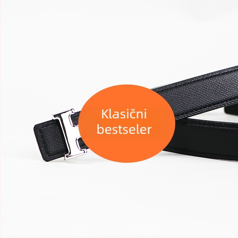 Pojas Kelly brenda H od prve sloje kože, kopča od legure, zatvaranje glatkom kopčom, širina 2–4 cm, proljeće 2025 izlazak, stil poslovni, svestrani, elegantni, casual, lagani luksuz