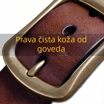 Muški kaiš s kopčom od legure i igličastom sponom, uska širina <2 cm, proljeće 2023