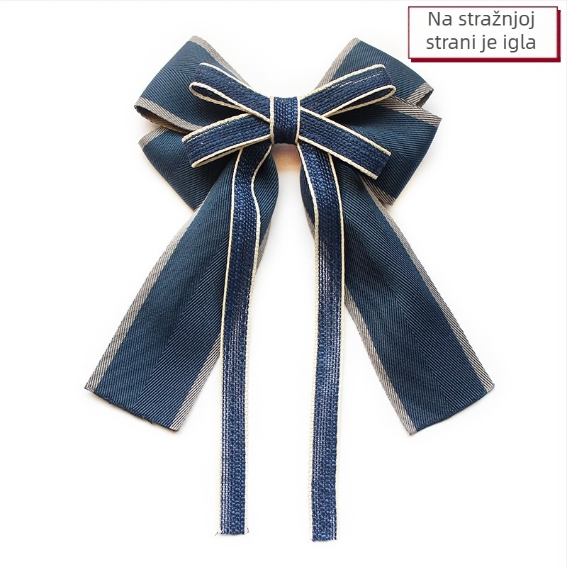 Leptir mašna za ovratnik s cvijetom, od legure, korejski stil, plosati vrh, ženski, jednofarbni uzorak