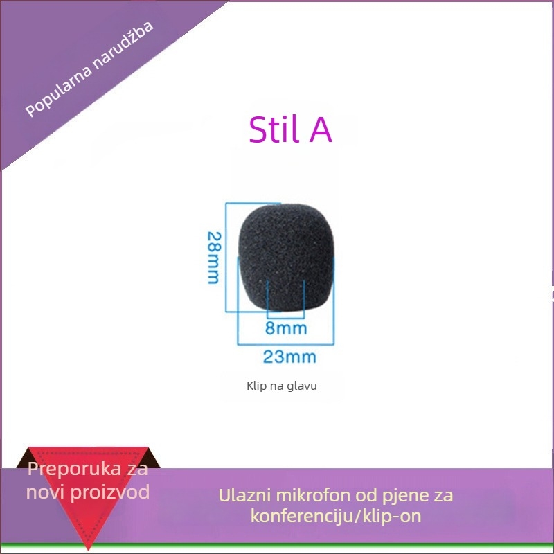 Poklopac od spužve za gooseneck konferencijski mikrofon, model M00001, prilagodljiv, kompatibilan s žičanim i bežičnim konferencijskim mikrofonima, branda iSKRRIB