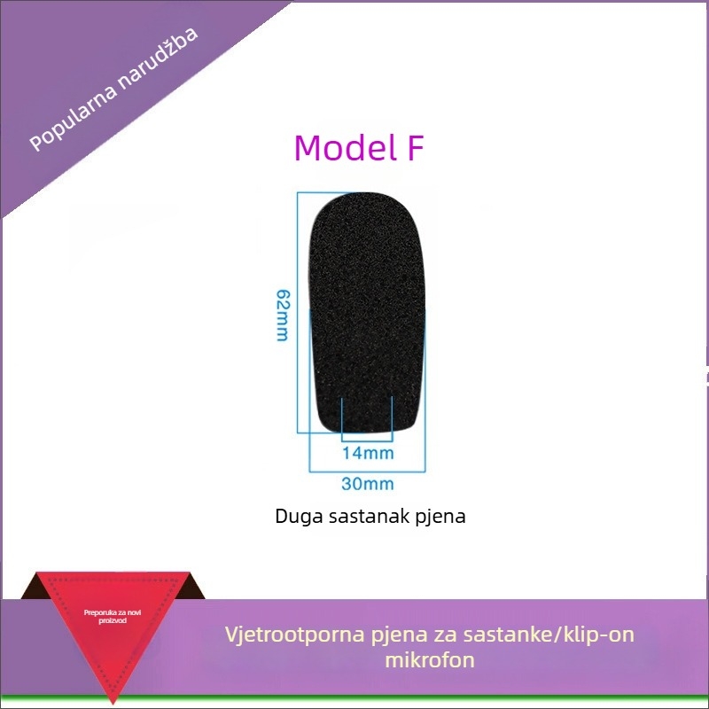 Poklopac od spužve za gooseneck konferencijski mikrofon, model M00001, prilagodljiv, kompatibilan s žičanim i bežičnim konferencijskim mikrofonima, branda iSKRRIB
