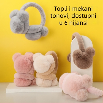 Ženske plišane zaštitne navlake za uši za odrasle, zimsko grijanje, minimalistički stil