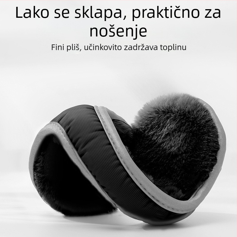 Zimske zaštitne ušne maske, debeli, sklopivi, lagani za nošenje