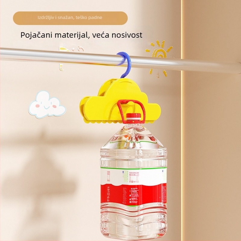 Klip za skladištenje Hengwei Drying clip - ABS materijal; primjena: donje rublje, hlače, čarape, košulja, odijelo; kutija 150 komada.