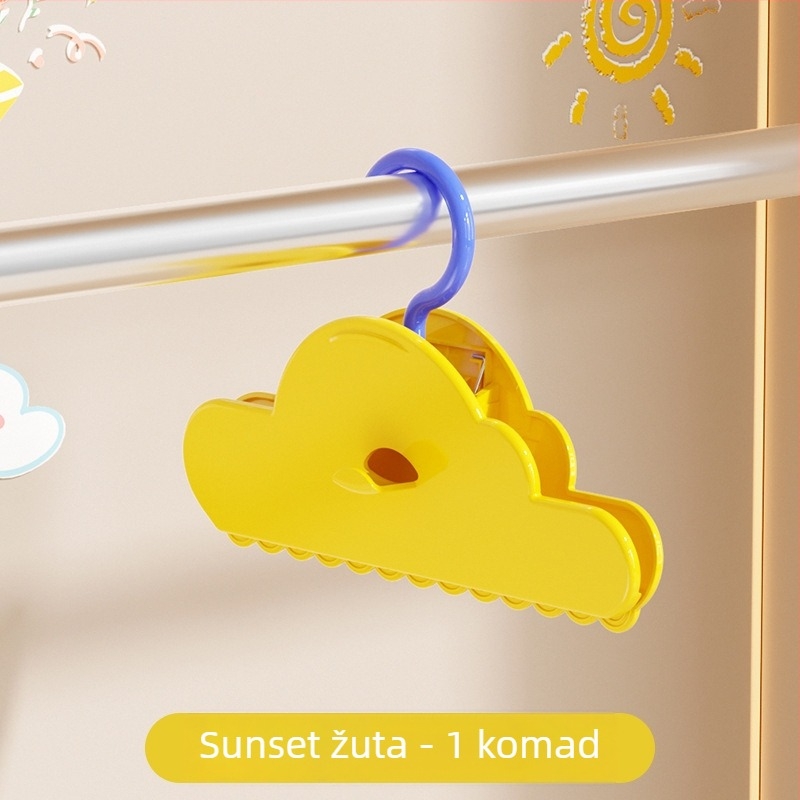 Klip za skladištenje Hengwei Drying clip - ABS materijal; primjena: donje rublje, hlače, čarape, košulja, odijelo; kutija 150 komada.