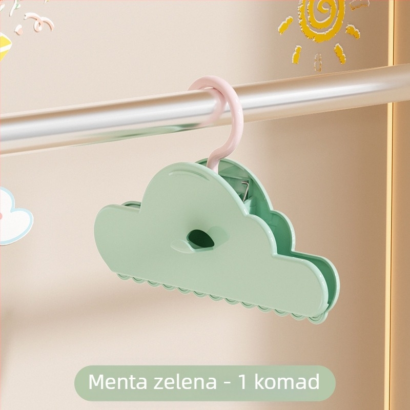 Klip za skladištenje Hengwei Drying clip - ABS materijal; primjena: donje rublje, hlače, čarape, košulja, odijelo; kutija 150 komada.