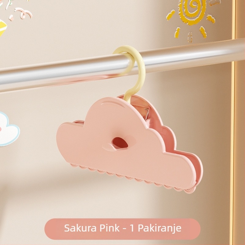 Klip za skladištenje Hengwei Drying clip - ABS materijal; primjena: donje rublje, hlače, čarape, košulja, odijelo; kutija 150 komada.