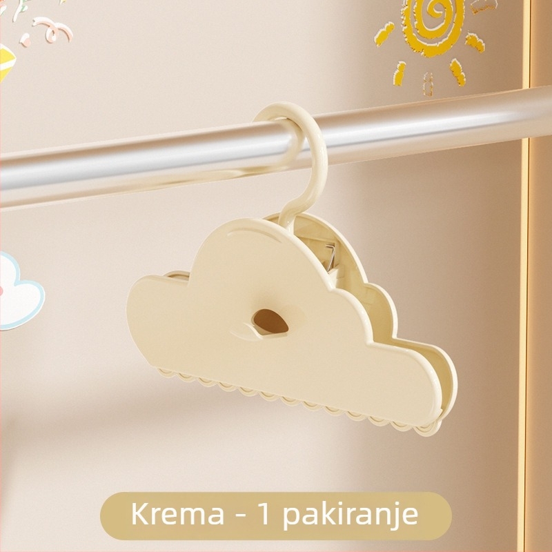 Klip za skladištenje Hengwei Drying clip - ABS materijal; primjena: donje rublje, hlače, čarape, košulja, odijelo; kutija 150 komada.