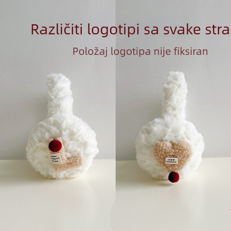 Dječji topli ušni zaštitnici s pliš kuglicama – sklopivi pokrivači za uši za jesen i zimu