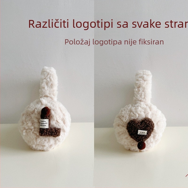 Dječji topli ušni zaštitnici s pliš kuglicama – sklopivi pokrivači za uši za jesen i zimu
