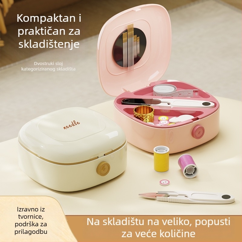 Magnetska kutija za šivanje, prijenosna i višefunkcionalna, set od 108 komada, 260 g