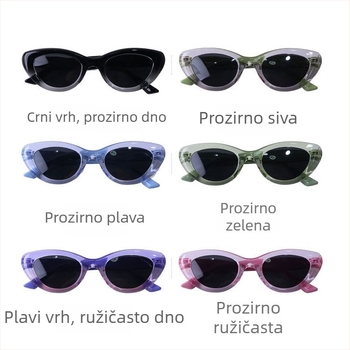 Dječje polarizirane sunčane naočale s retro ovalnim okvirom, UV400, TR90