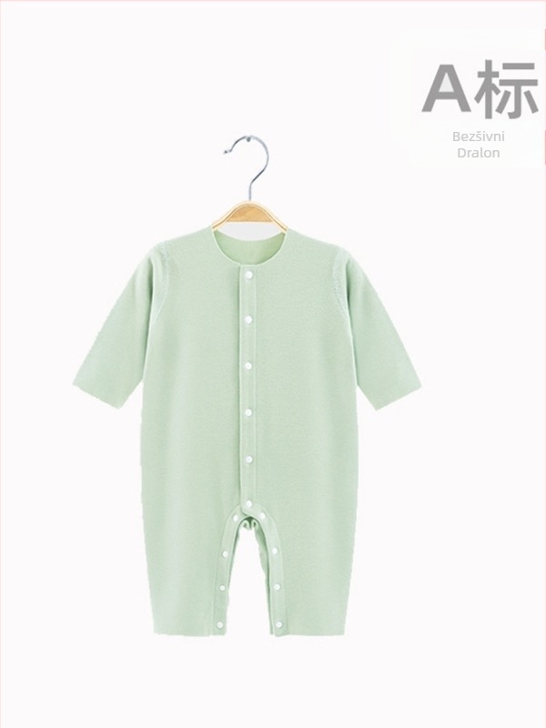 Novorođenče unisex jumpsuit s dugim rukavima, bez kapuljače, akrilna tkanina 28%, za zimu, proljeće i jesen