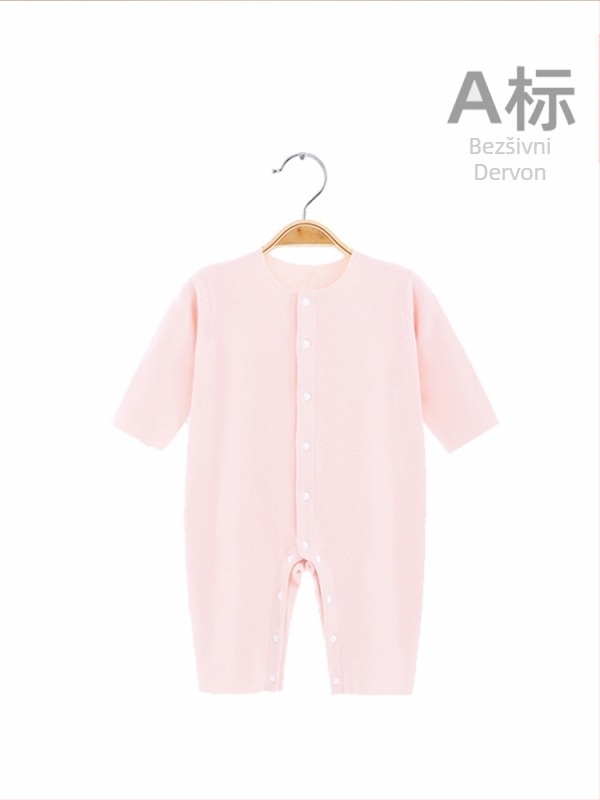 Novorođenče unisex jumpsuit s dugim rukavima, bez kapuljače, akrilna tkanina 28%, za zimu, proljeće i jesen
