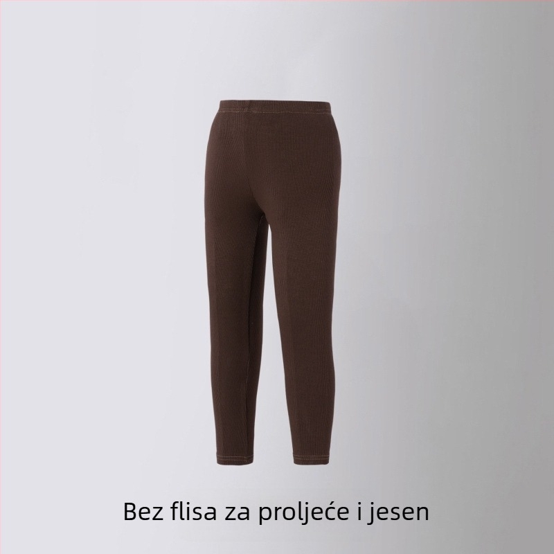 Dječje zimske hlače s fleeceom, korejskog stila, 88% poliester, visok pas, za djecu 8+ godina