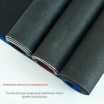 Velika podloga za miš s prirodnim kaučukom i Jiaji platnom, protivklizna, toplinski prijenos, moguć ispis logotipa