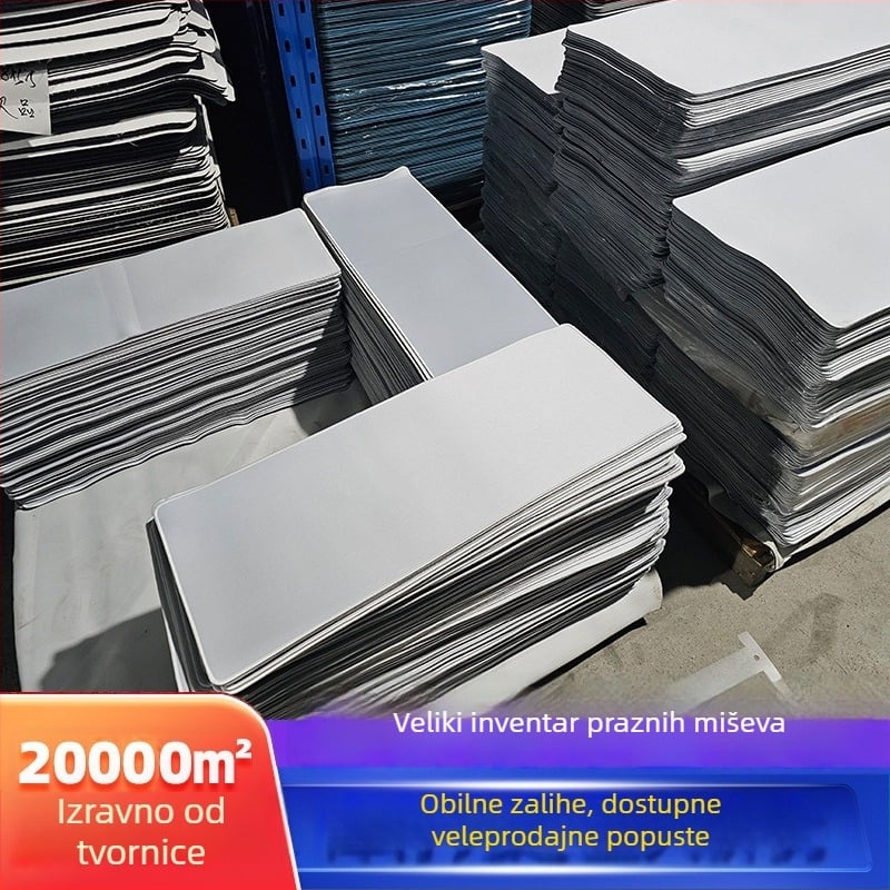 Velika podloga za miš s prirodnim kaučukom i Jiaji platnom, protivklizna, toplinski prijenos, moguć ispis logotipa