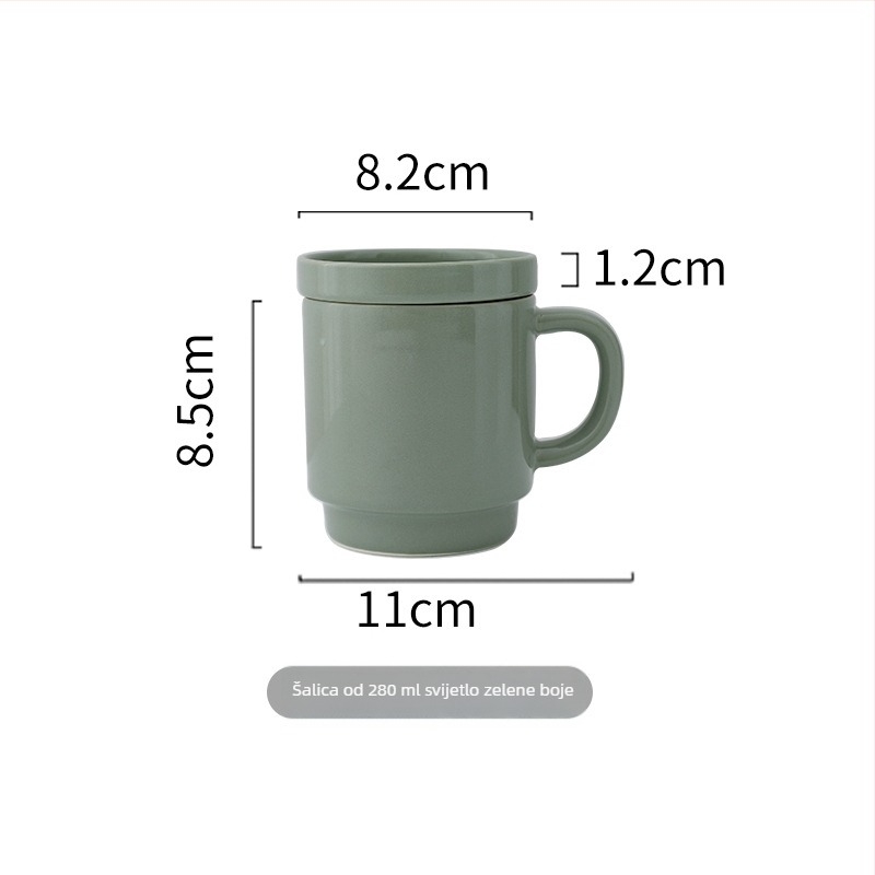 Yayu plosnati porcelanski tanjur – okruglog oblika, pogodan za mikrovalnu, s otisnutim logom