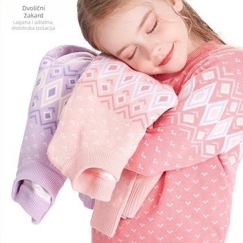 Dječji prugasti pleteni džemper od 100% pamuka, okrugli izrez, dugi rukavi, za dobnu skupinu 3–8 godina