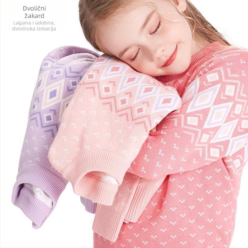 Dječji prugasti pleteni džemper od 100% pamuka, okrugli izrez, dugi rukavi, za dobnu skupinu 3–8 godina