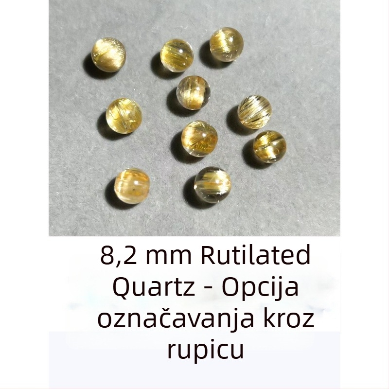 Unisex narukvica s jednom kristalnom perlom i geometrijskim naglascima, 7A kristalne perle