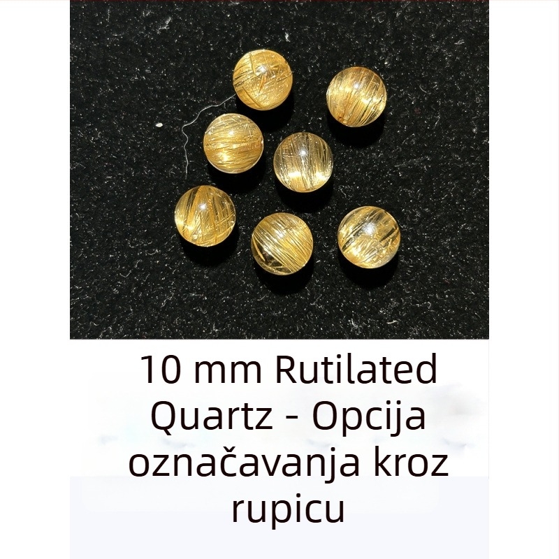 Unisex narukvica s jednom kristalnom perlom i geometrijskim naglascima, 7A kristalne perle