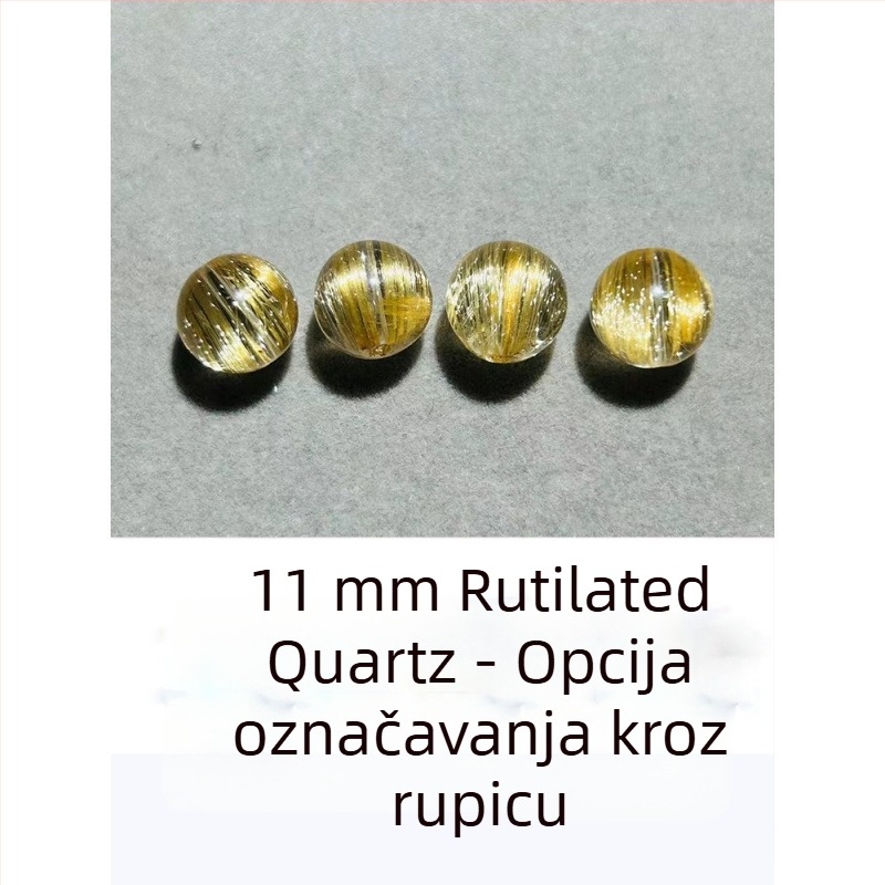 Unisex narukvica s jednom kristalnom perlom i geometrijskim naglascima, 7A kristalne perle