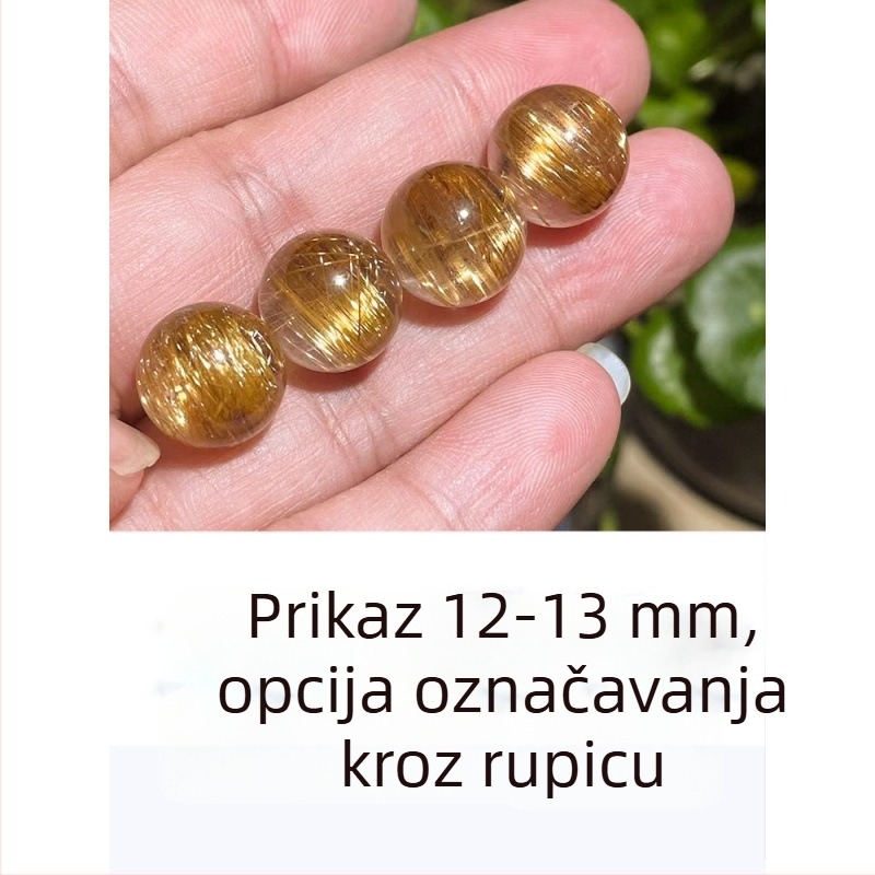 Unisex narukvica s jednom kristalnom perlom i geometrijskim naglascima, 7A kristalne perle