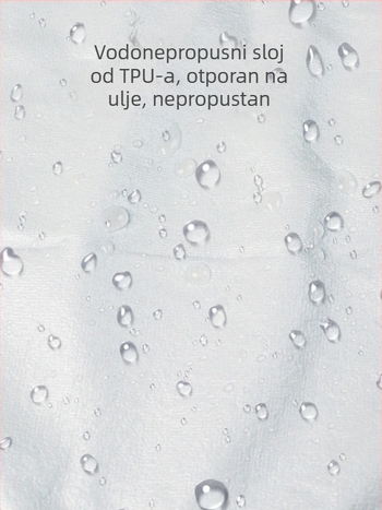 TPU vodootporni odrasli bib od bambusovih vlakana – mekan i udoban, za jelo, unisex