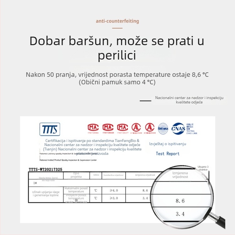 Ženski osnovni gornji dio za jesen-zimu, dvostrano bezšavni, s fleecem i zagrijavajućim unutarnjim slojem