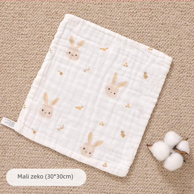 Cotton Celery pamučna gazena krpa za bebe, mekana i upijajuća, ručnik za lice i podrigivanje, novorođenčad, >95% pamuka, uzorak crtani
