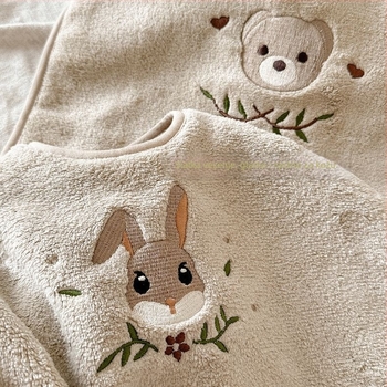Dječji šal za brisanje zubi — vodootporan, Coral fleece, pamuk, Wenli, Proljeće 2025 (3–8 godina, Wenli, Coral fleece, Cotton, Spring 2025)