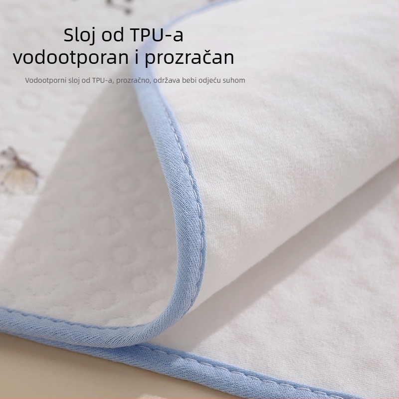 Dječji salivnik od 100% pamuka, vodootporan, četiri godišnja doba, za uzrast 3–8 godina, uzorci crtani/životi/cvijeće