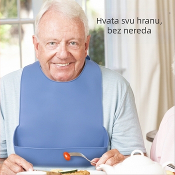 Silikonska šalica za jelo, vodootporna, prehrambena kvaliteta, jednobojna, za djecu
