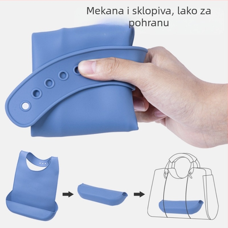 Silikonska šalica za jelo, vodootporna, prehrambena kvaliteta, jednobojna, za djecu