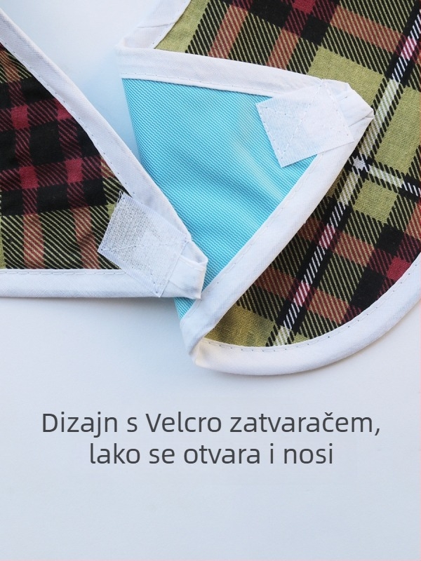 Dječja presvlačila za jelo - Kockasti uzorak, Tarpaulin tkanina s pamukom + PVC vodootporna, Vodootporna i otporna na prljavštinu