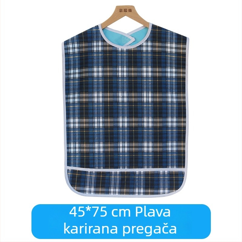 Dječja presvlačila za jelo - Kockasti uzorak, Tarpaulin tkanina s pamukom + PVC vodootporna, Vodootporna i otporna na prljavštinu