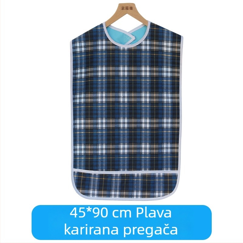 Dječja presvlačila za jelo - Kockasti uzorak, Tarpaulin tkanina s pamukom + PVC vodootporna, Vodootporna i otporna na prljavštinu