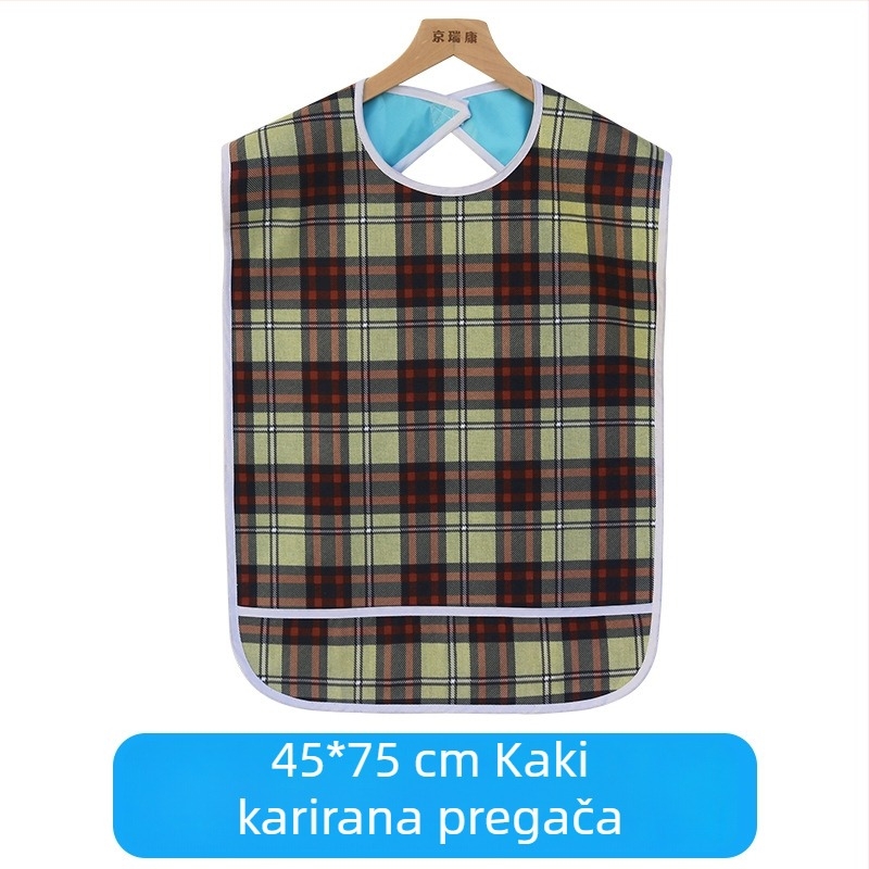 Dječja presvlačila za jelo - Kockasti uzorak, Tarpaulin tkanina s pamukom + PVC vodootporna, Vodootporna i otporna na prljavštinu